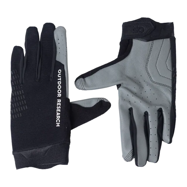 Outdoor Research Freewheel MTB Leather Palm Bike Glove sykkelhansker Black skinnhåndflate