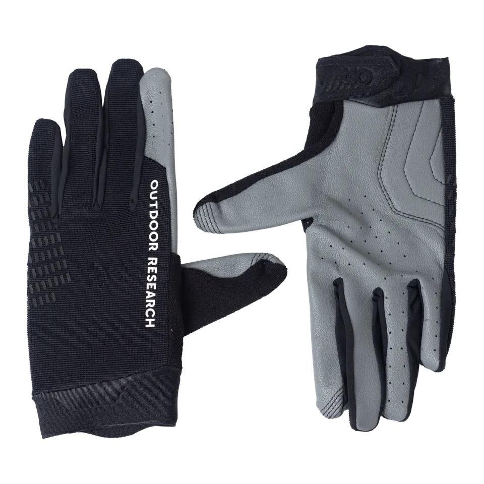 Outdoor Research Freewheel MTB Leather Palm Bike Glove sykkelhansker Black skinnhåndflate