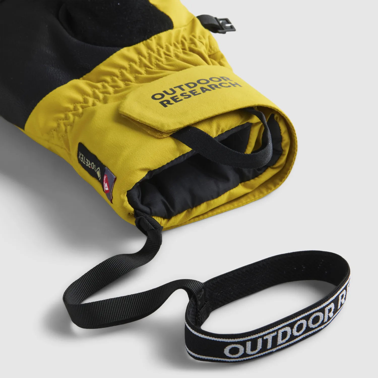 Outdoor Research Stormbound GORE-TEX Down Mitt votter Amber 700-fill dun