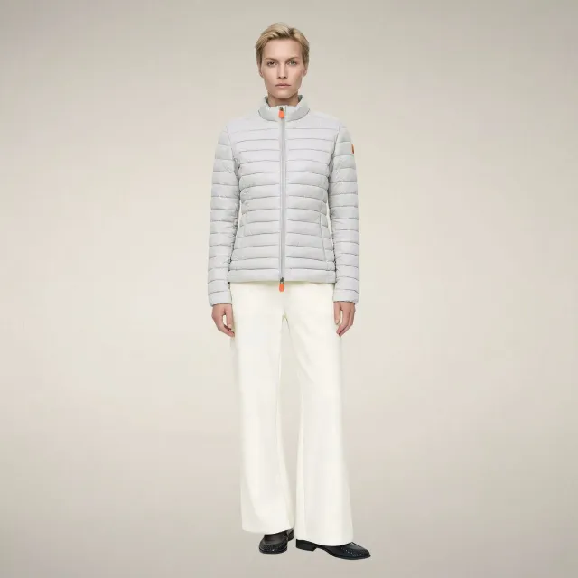 Save The Duck Carly dunjakke Frozen Grey lett og dyrevennlig