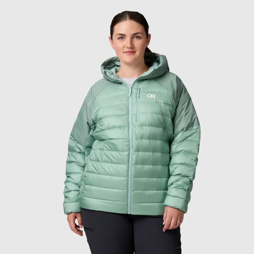 Outdoor Research Helium Down Hoodie-Plus dunjakke Thyme