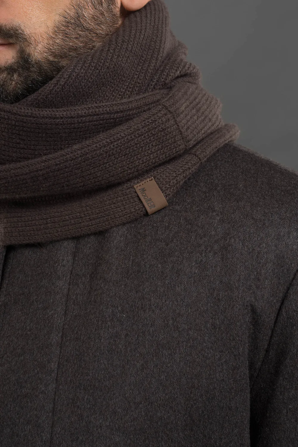 Moorer INFINITY-X12 skjerf blå one size cashmere