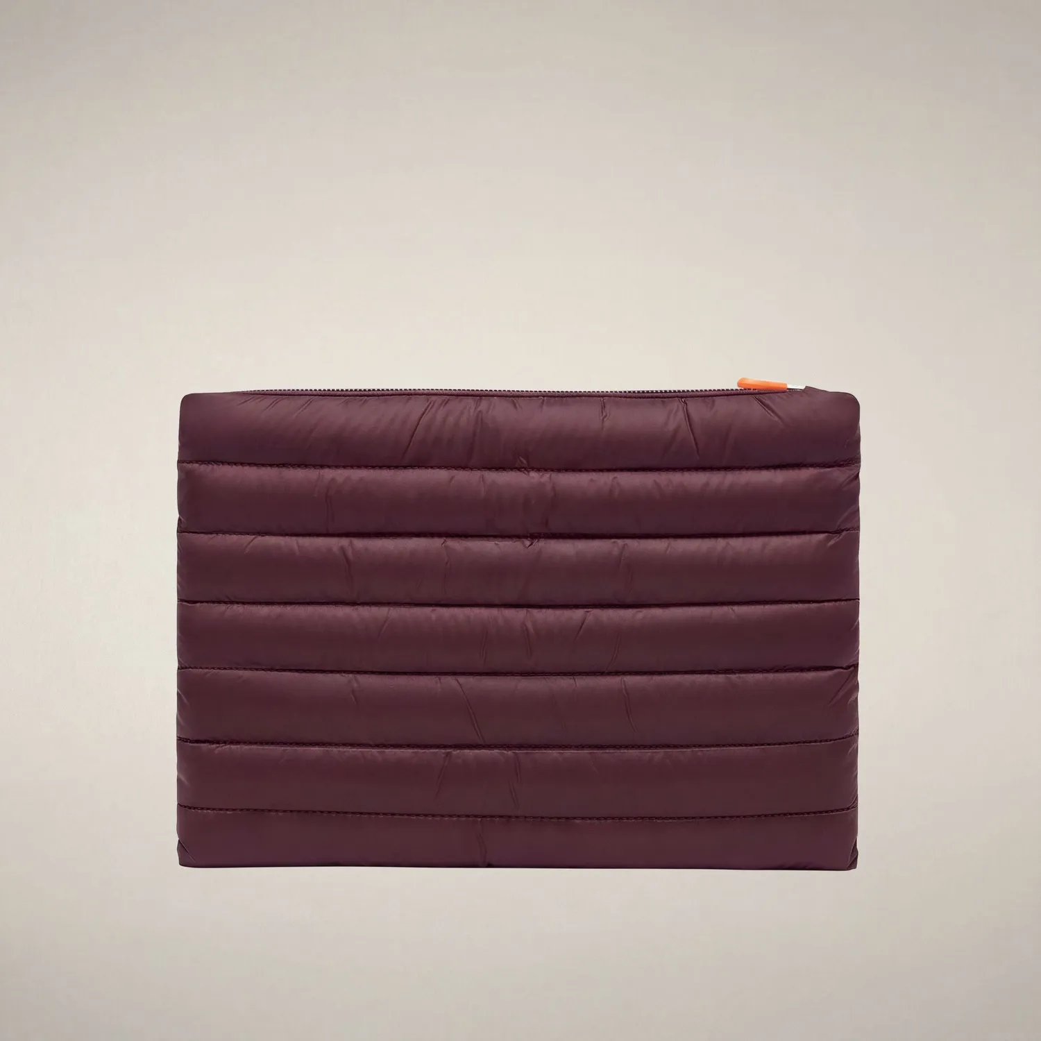 Save The Duck Shaula vattert pouch Burgundy Black 20 × 28 cm
