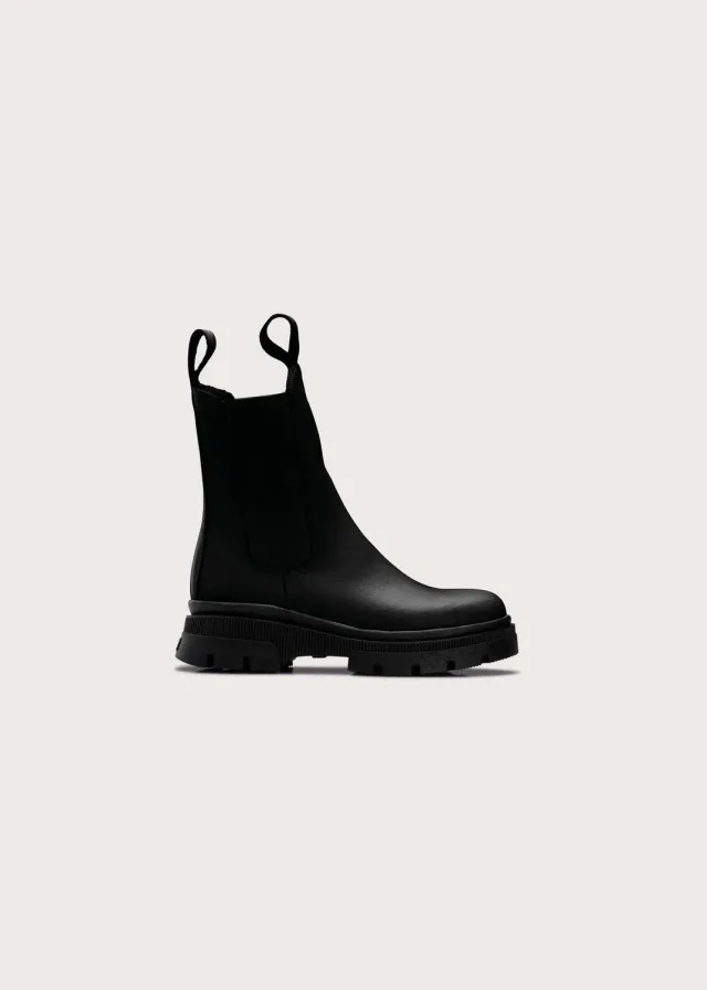 Brgn Chelsea Boot Aniline chelseaboots svart nubuk