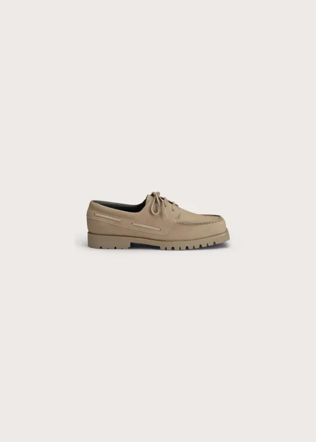 Brgn Men's Boat Shoe båtsko 41–45 beige vanntett