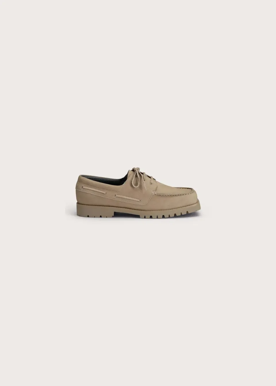 Brgn Men's Boat Shoe båtsko 41–45 beige vanntett