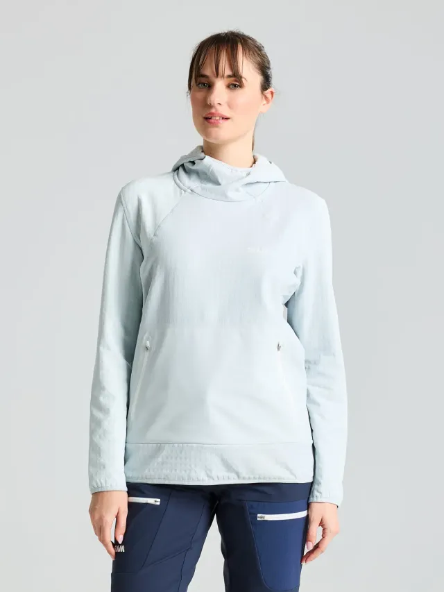 Slam Foil WS Fleece Hoodie hettegenser grå vindtett
