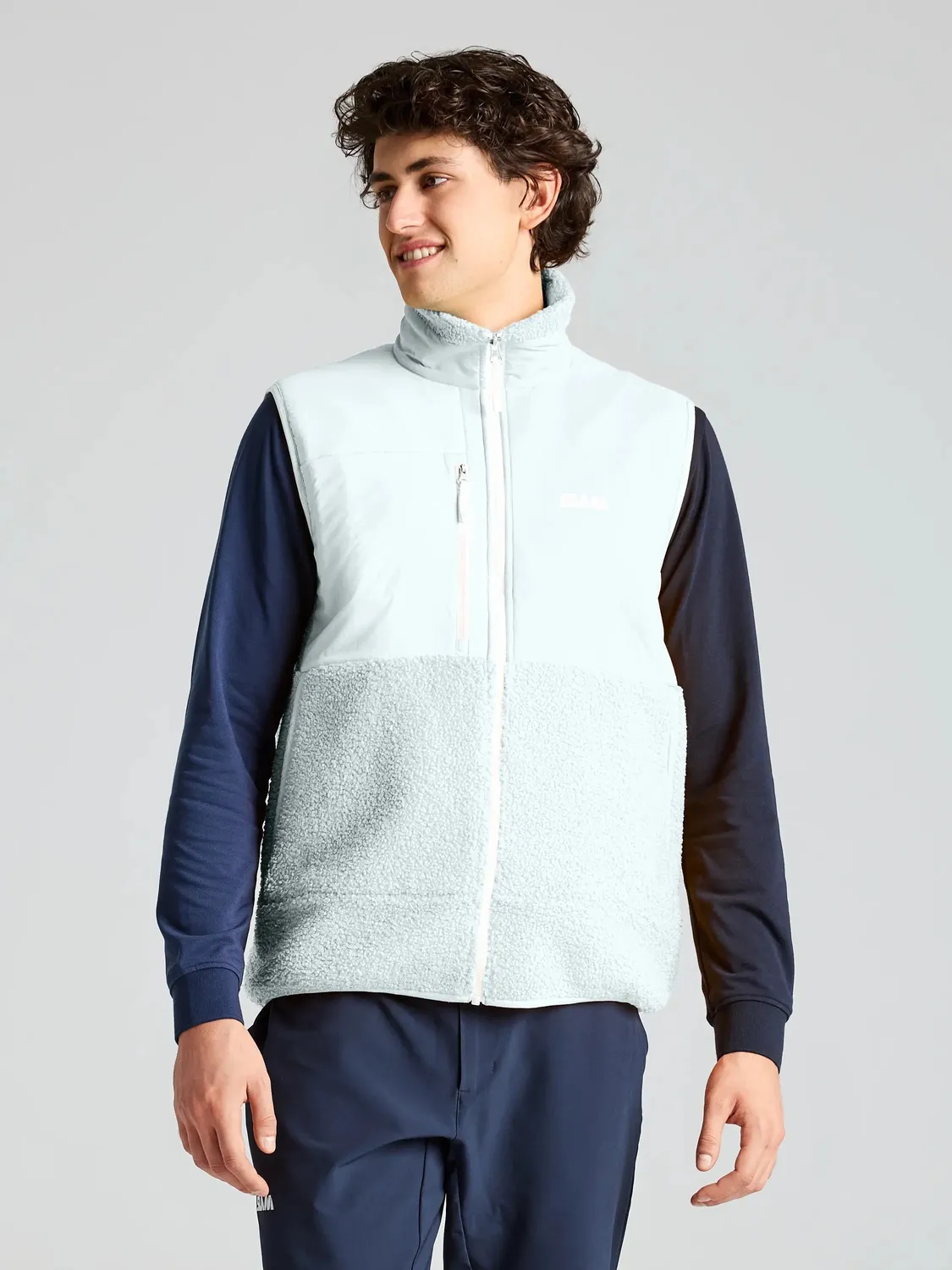 Slam Altura Vest fleecevest herre Dark Navy