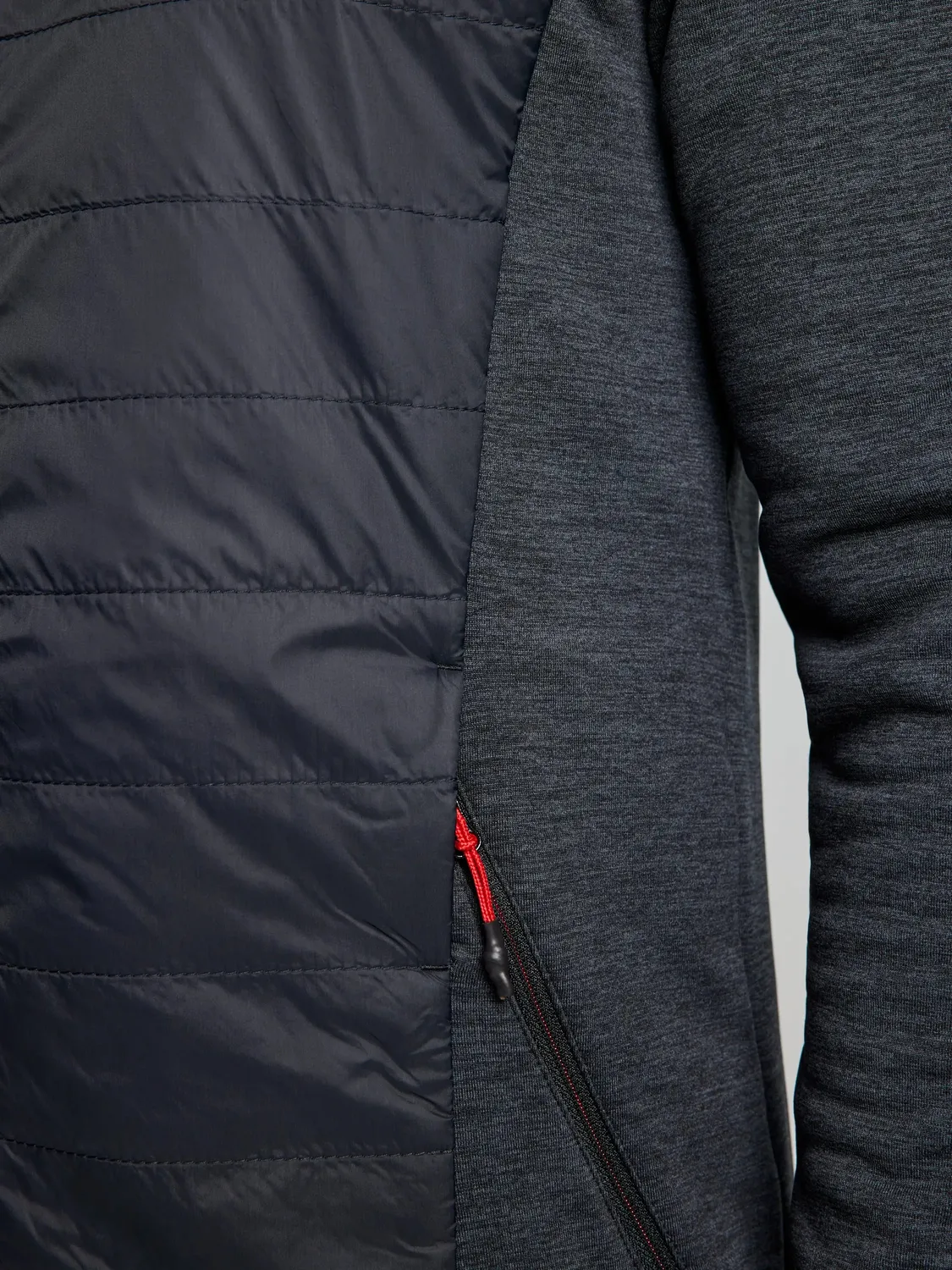 Slam ACT Act Hybrid Fleece fleecegenser herre med hette