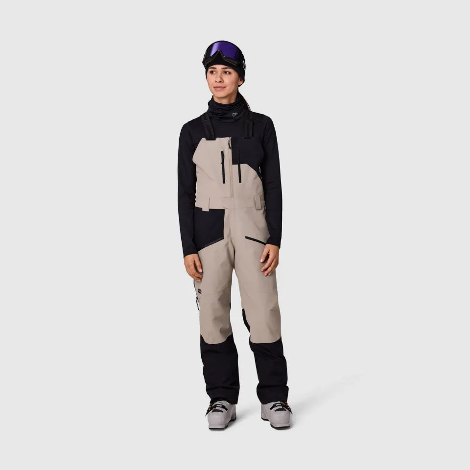 Outdoor Research Powderverse Bib skibukse med seler Black XS–XL isolert