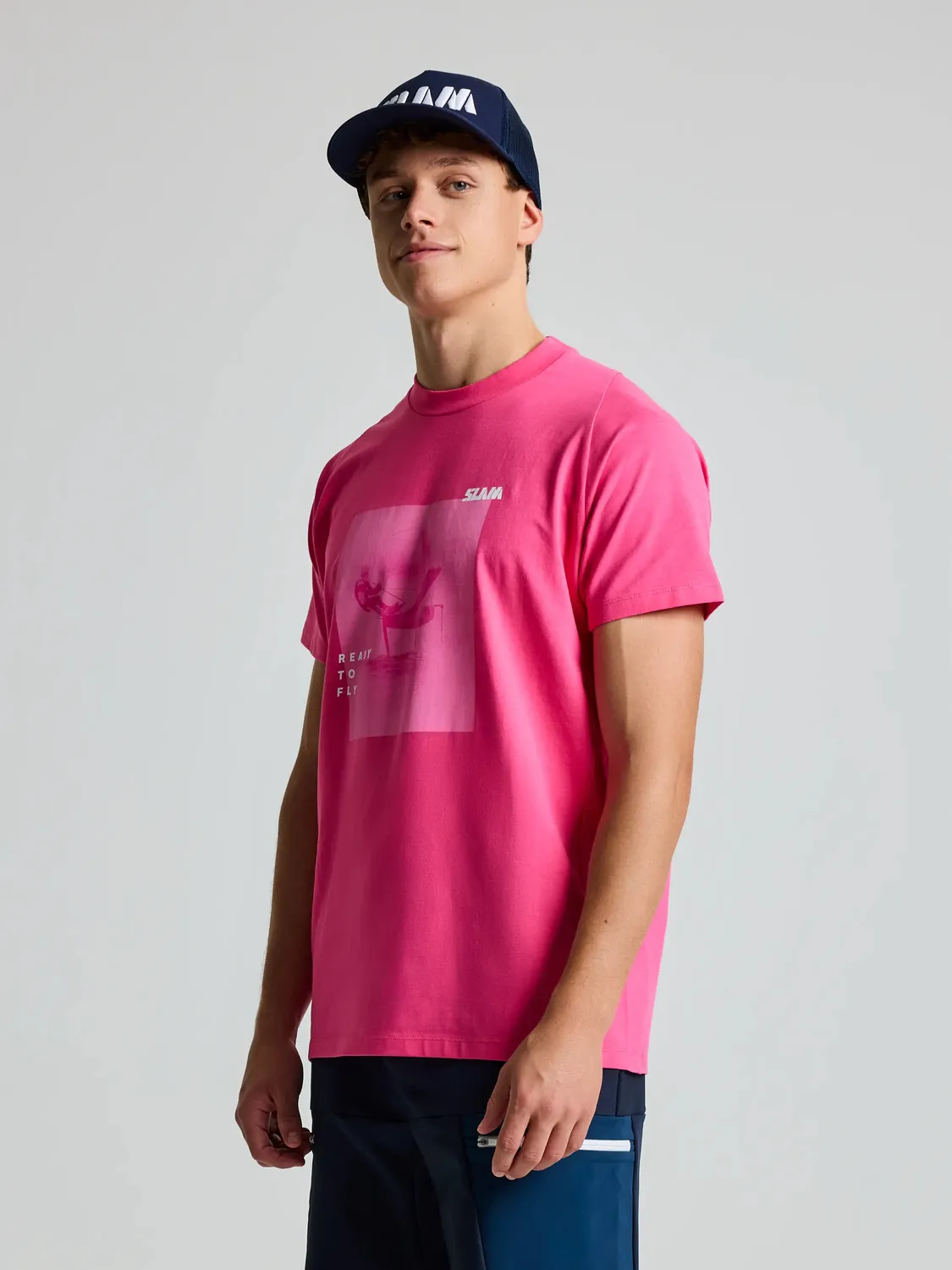 Slam Foil T-Shirt SS T-skjorte Hydrangea Pink bambus