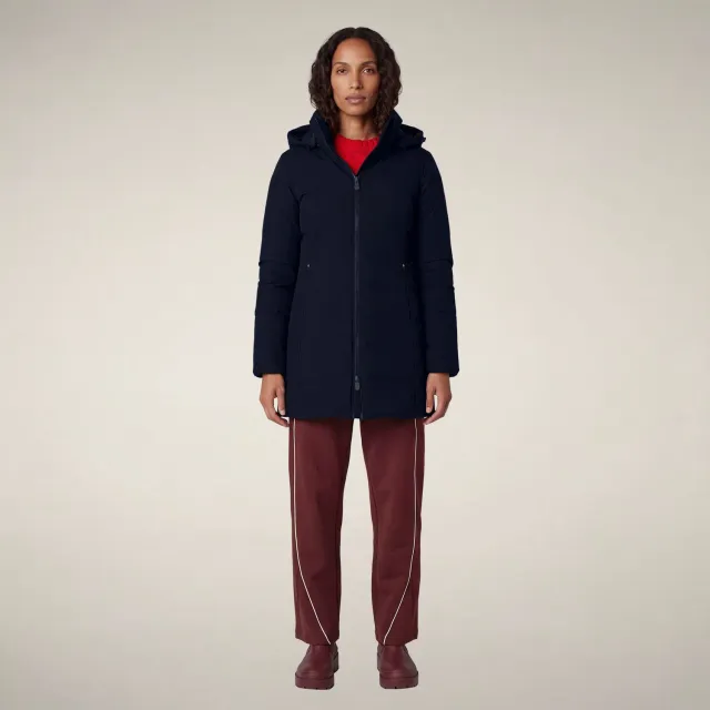 Save The Duck Icons Rachel parkas dame marineblå slim fit