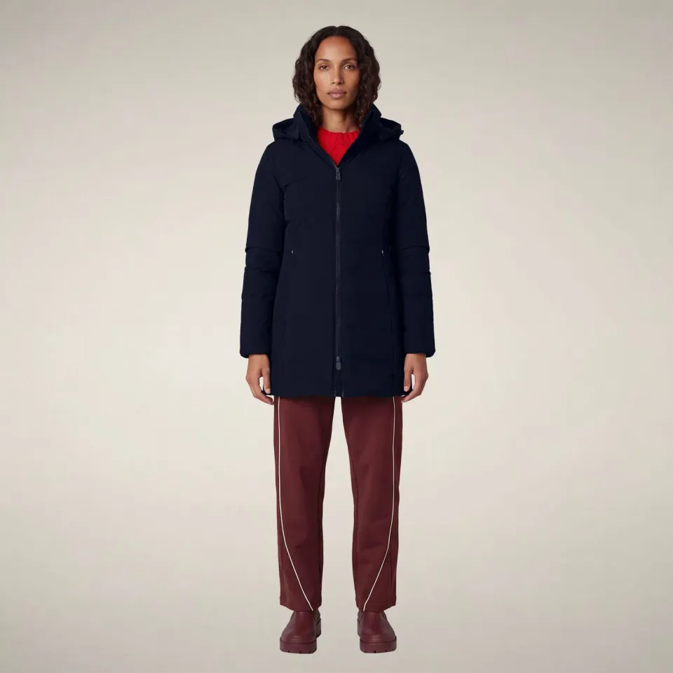 Save The Duck Icons Rachel parkas dame marineblå slim fit