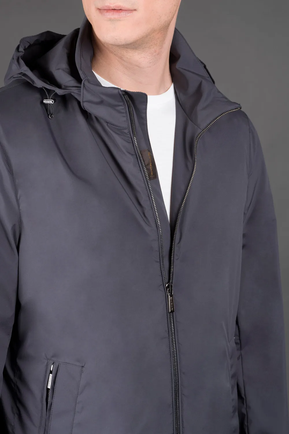 Moorer DUCCIO-SKT anorakk navy med avtakbar hette