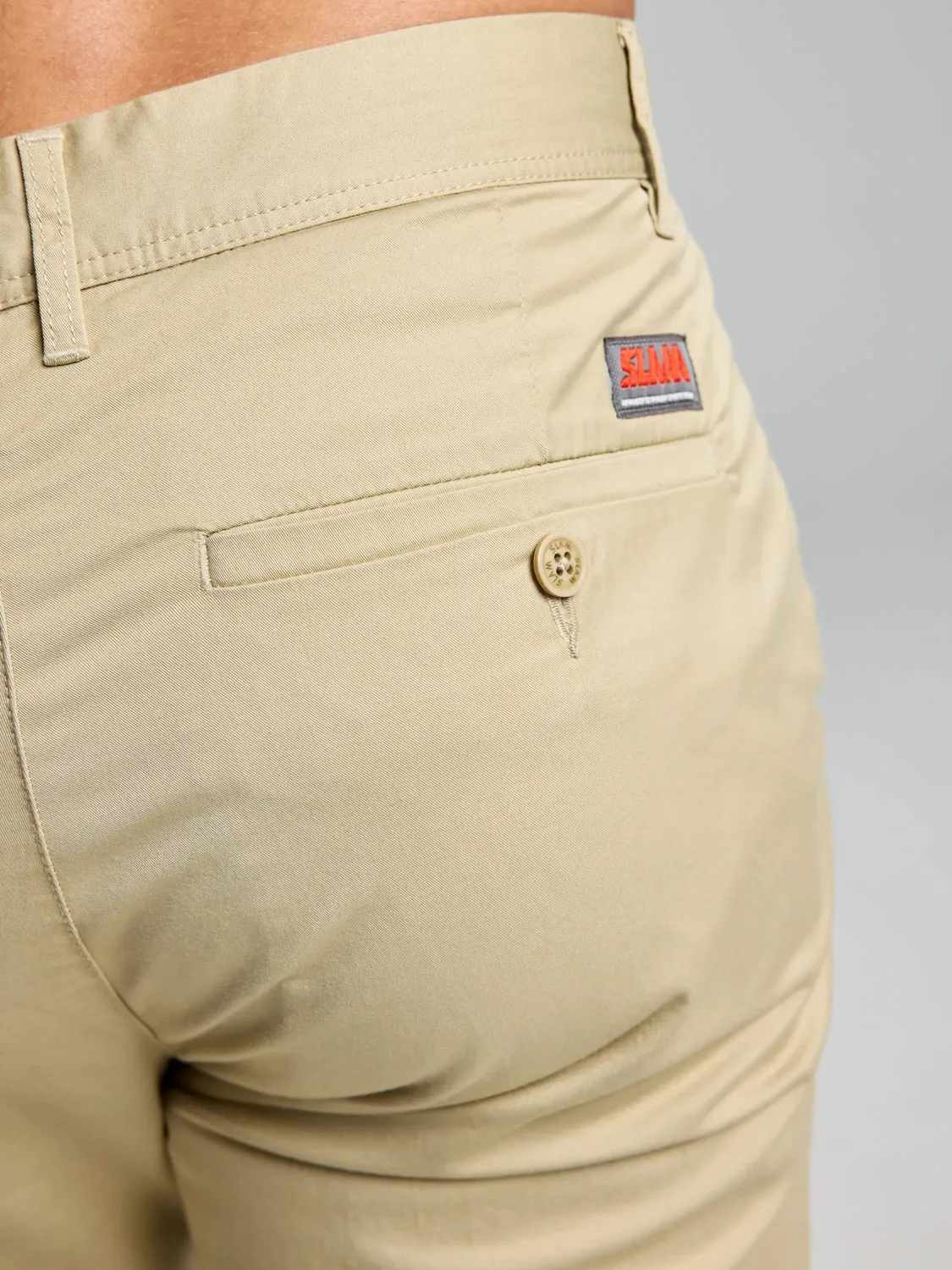 Slam Deck Light Chino bukse herre mørk marineblå stretch