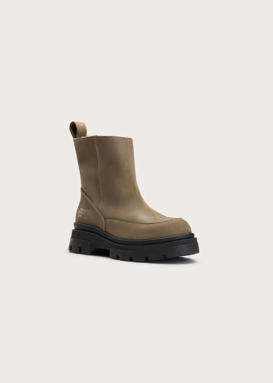 Brgn Pile Slip-in Boots støvletter Camel 36–45 teddyfôr