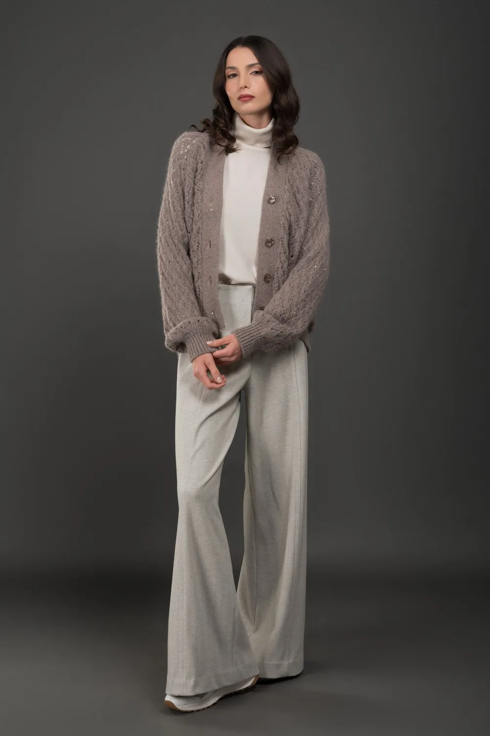 Moorer TERYS-PAR bukse Perla jacquard