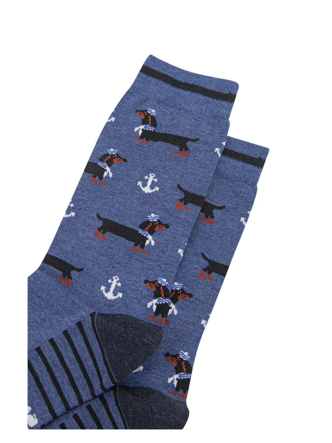 John Partridge Socks Sausage Dog sokker blå UK 7–11 bambus