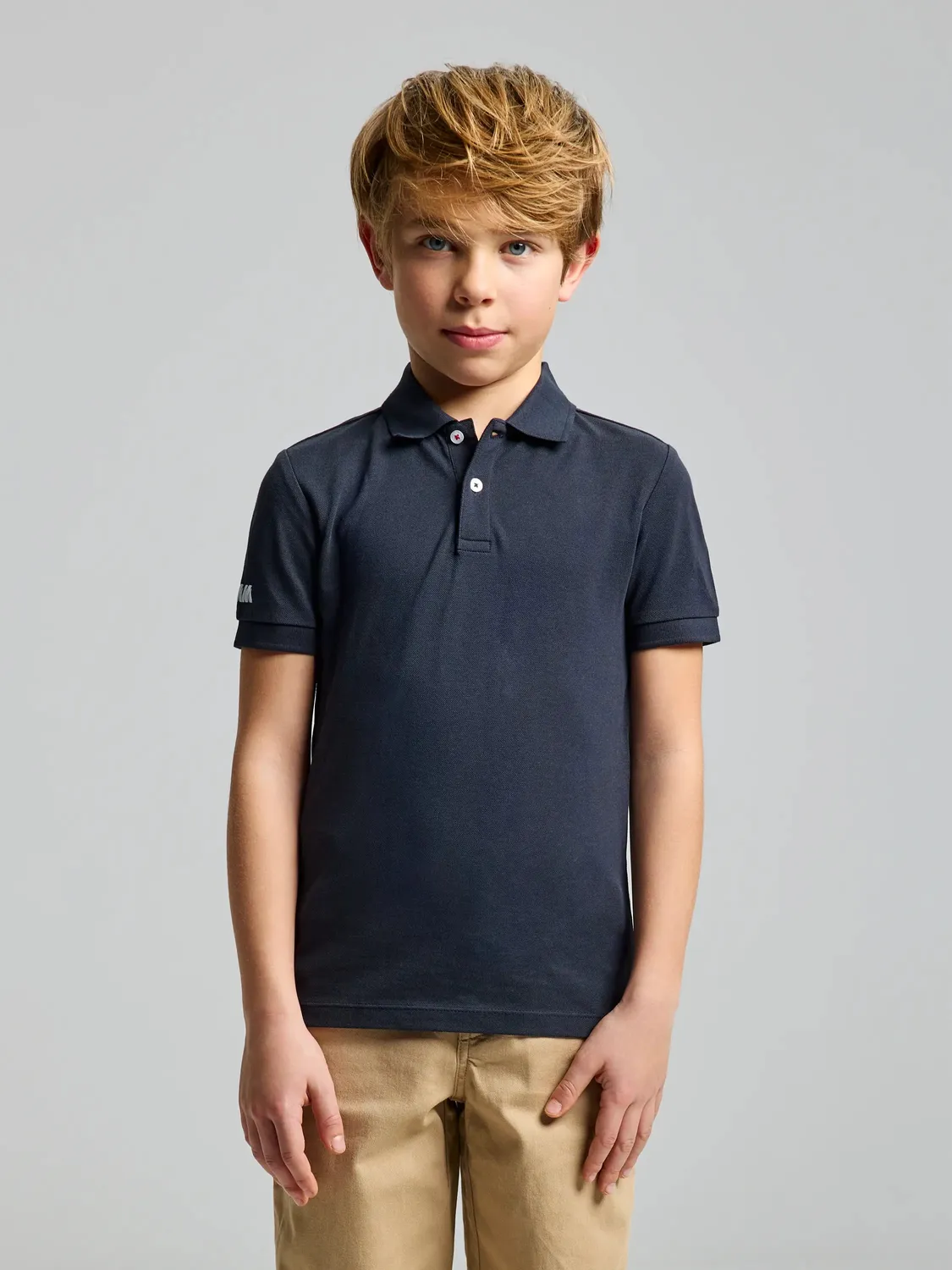 Slam JR DECK POLO SS poloskjorte Bright White barn