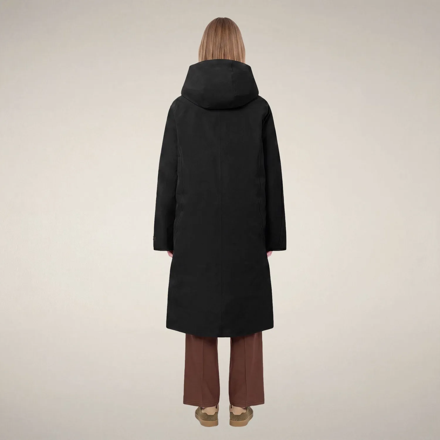 Save The Duck Pro-Tech Kataina parka dame svart vann- og vindtett