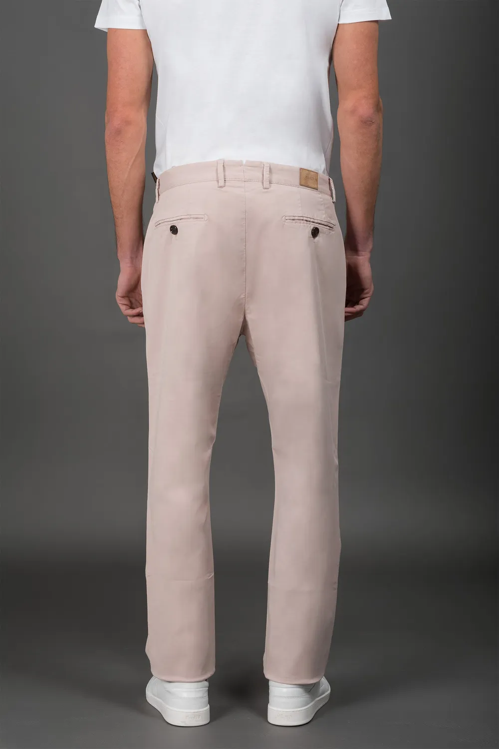 Moorer SOLOMON-BB bukse kanel og flamingo stretch