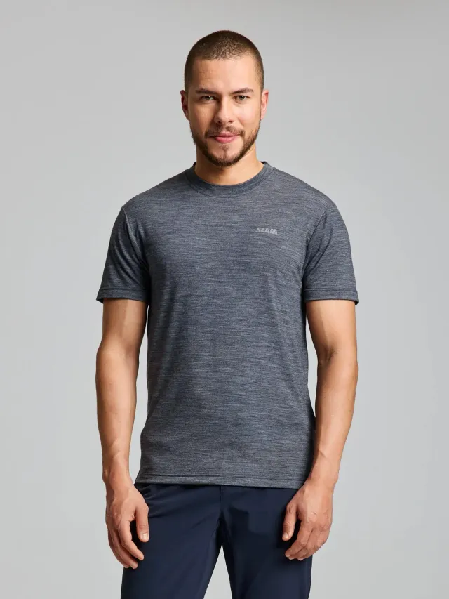 Slam Merino T-Shirt ulltrøye herre Graphite