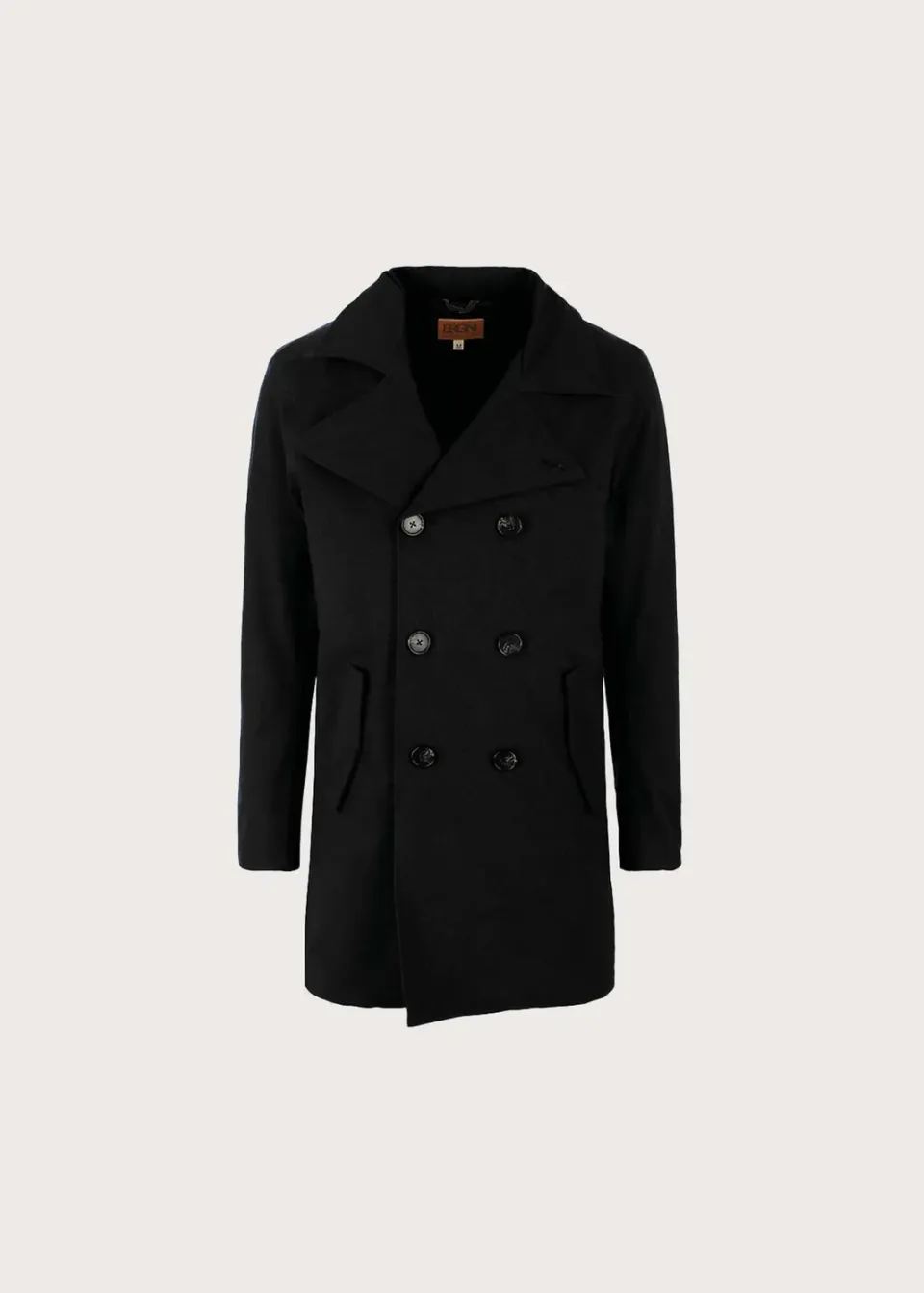 Brgn Hagl Coat frakk New Black herre vanntett