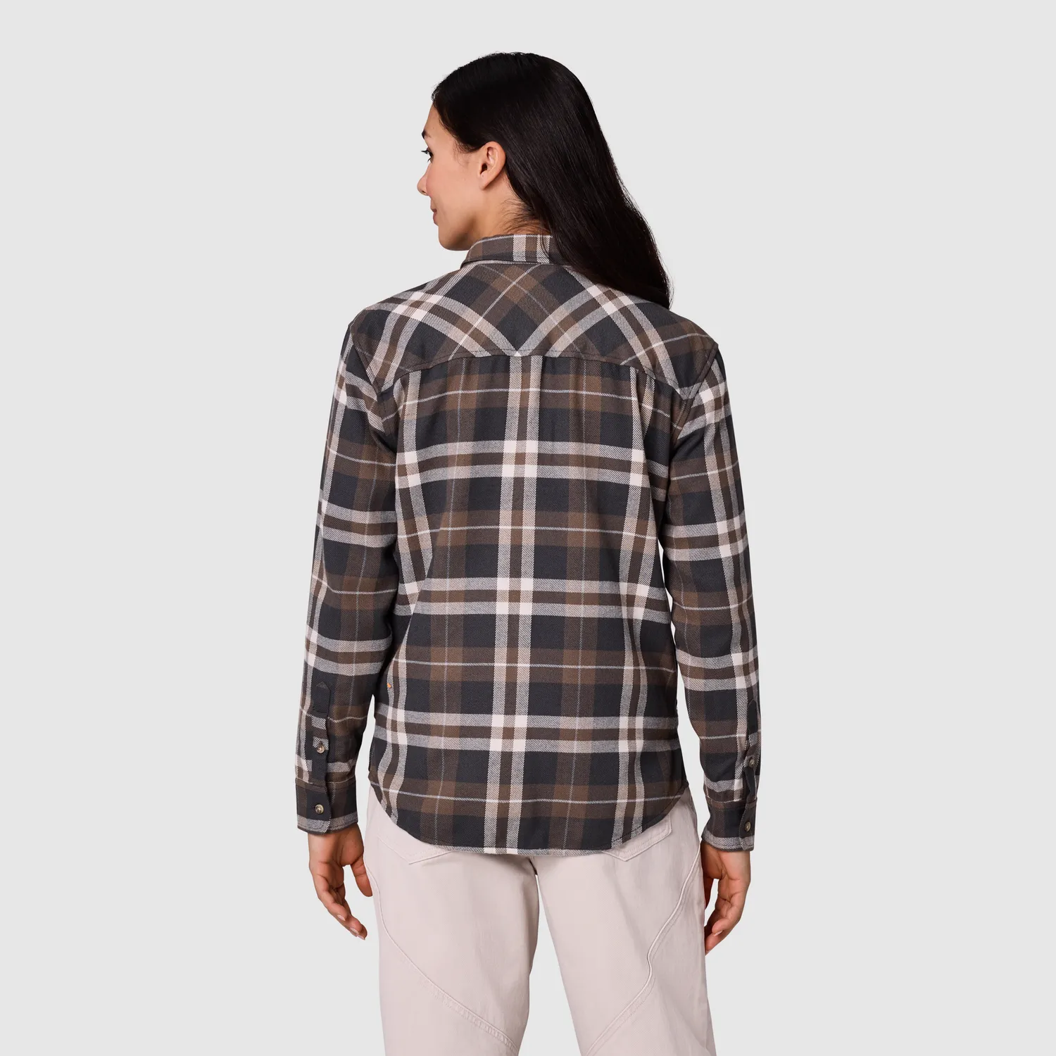 Outdoor Research Feedback flanellskjorte Pecan Plaid UPF 50+
