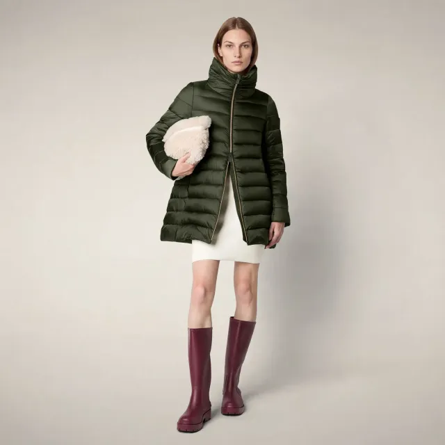 Save The Duck Lydia pufferjakke dame Pine Green Plumtech