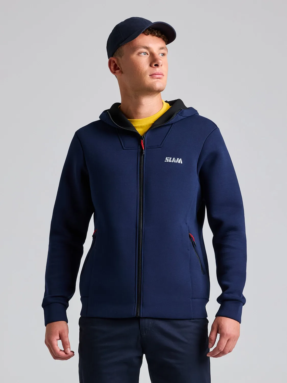 Slam ACT Full-Zip Hoodie hettejakke herre scuba