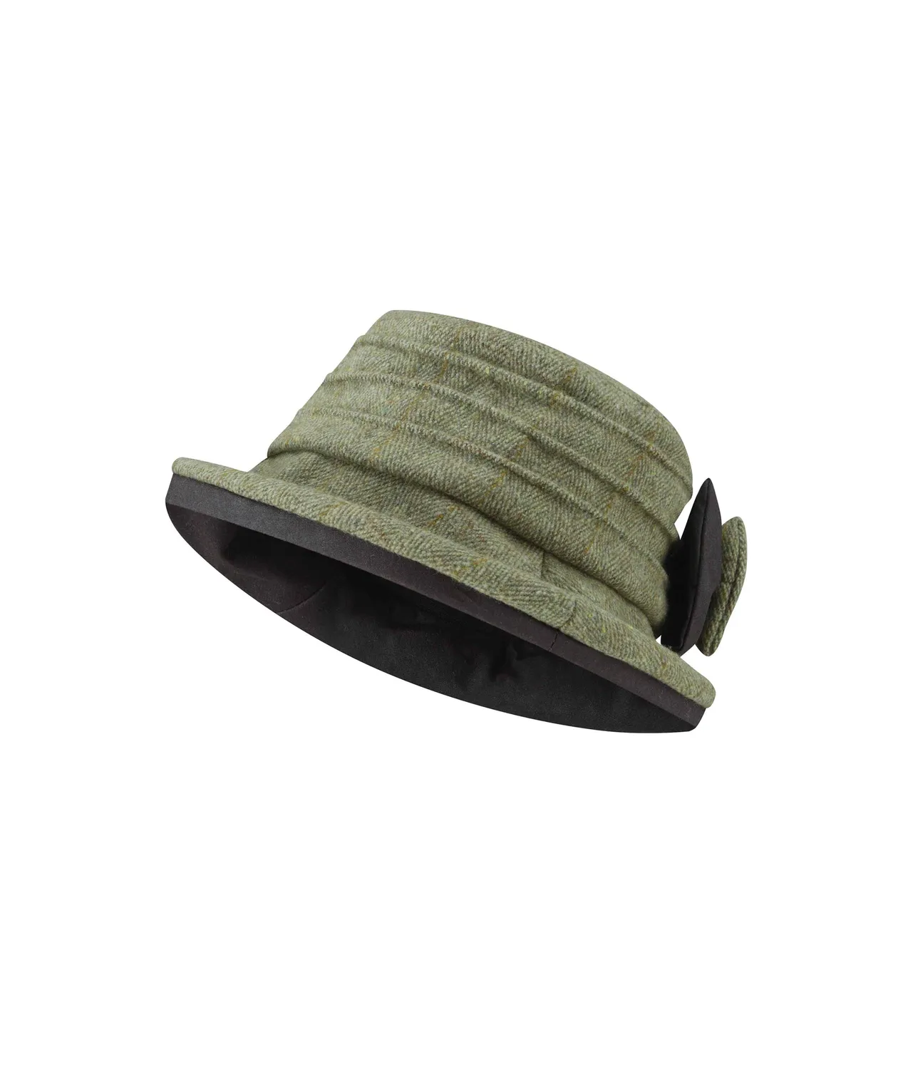 John Partridge Ladies Bow Hat tweedhatt 55 cm grønn