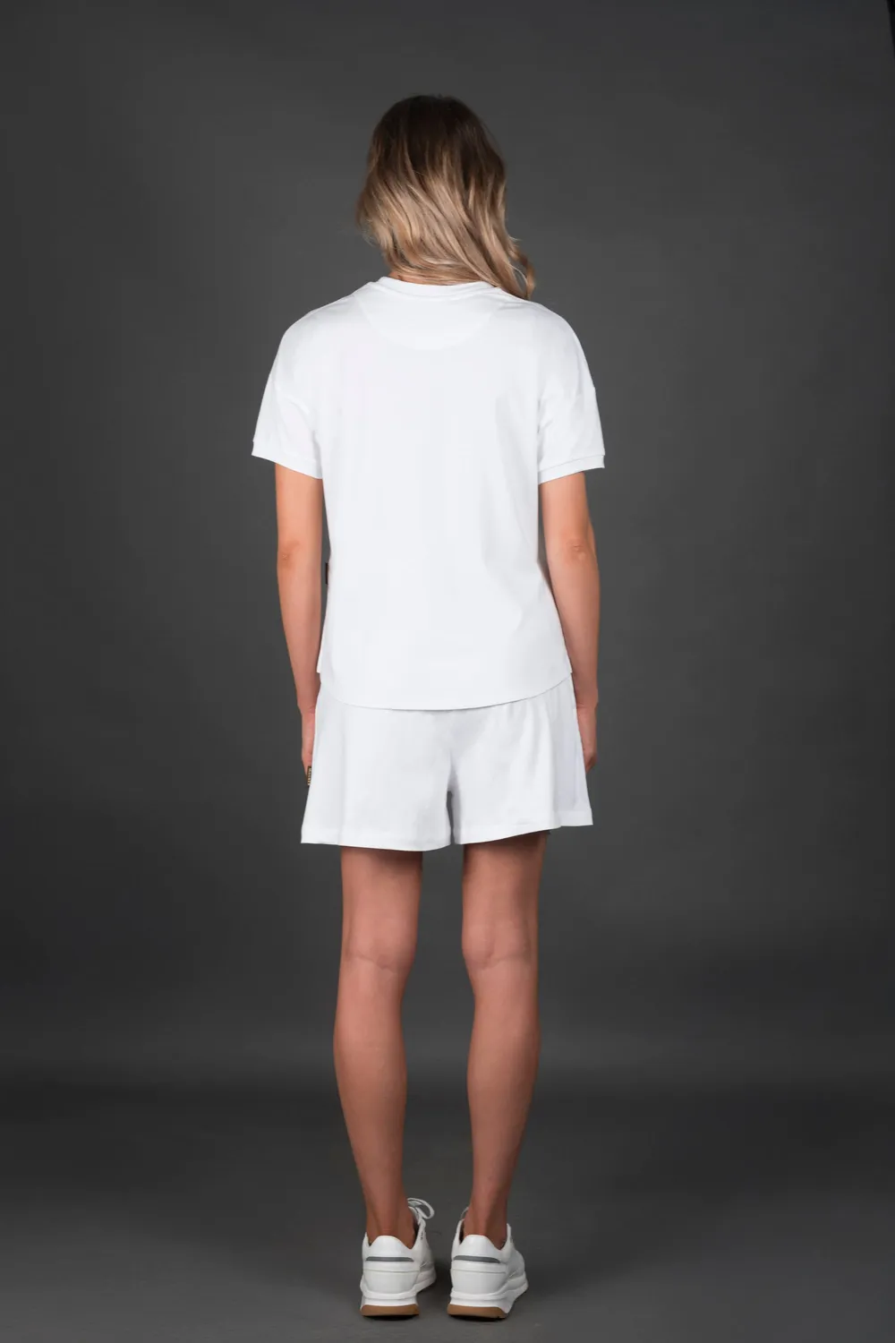 Mooer LIGEA-SI8 T-skjorte, Kingstone White – Sea Island-bomull