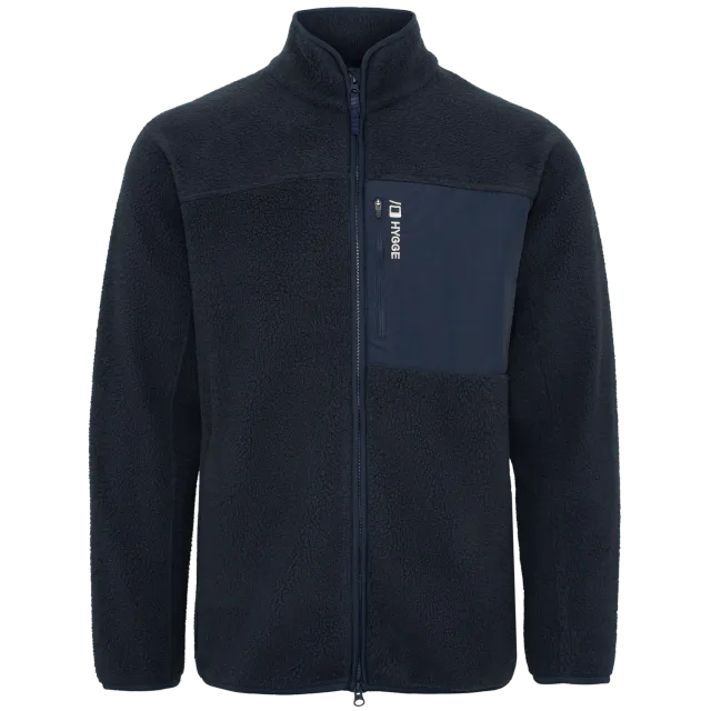 House of Hygge Men's Pile Fleece Jacket fleecejakke Navy herre