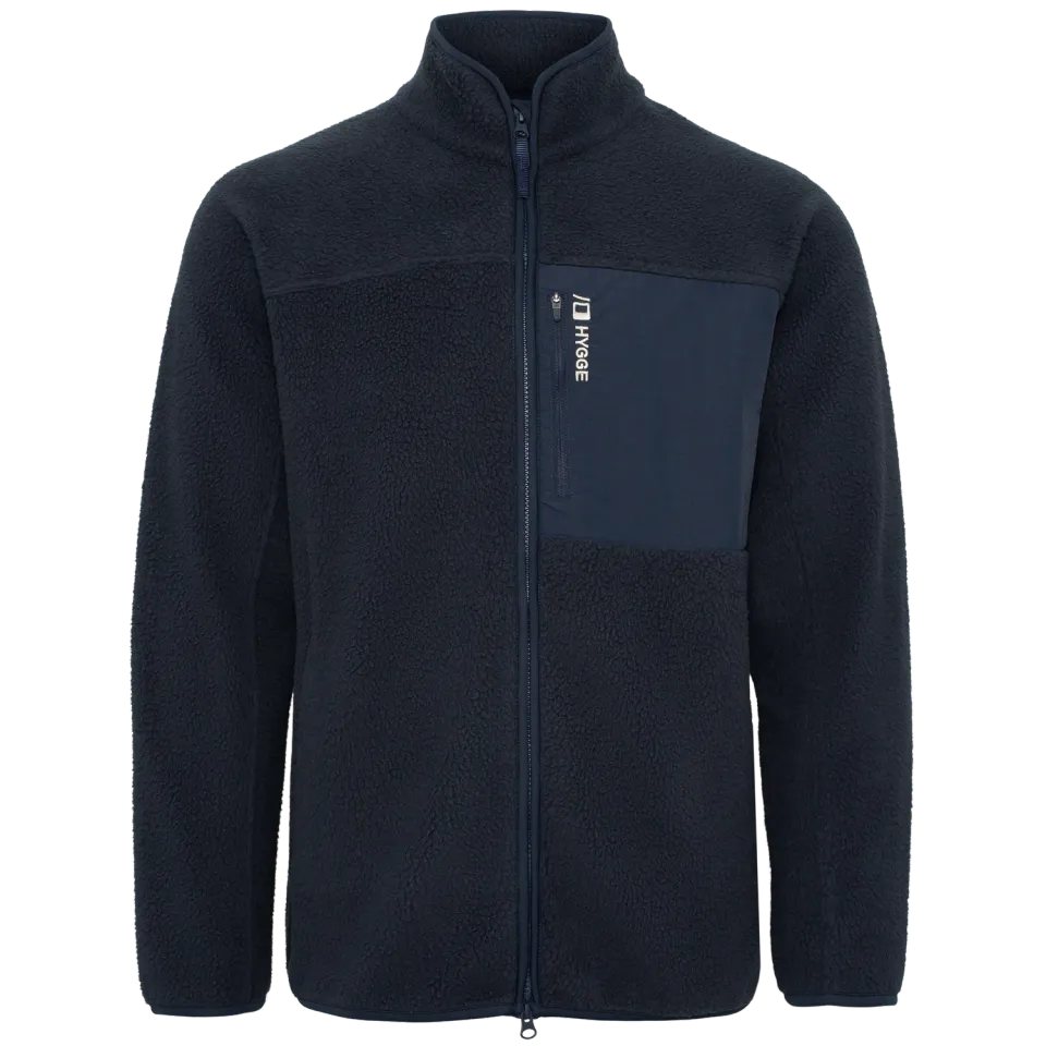 House of Hygge Men's Pile Fleece Jacket fleecejakke Navy herre