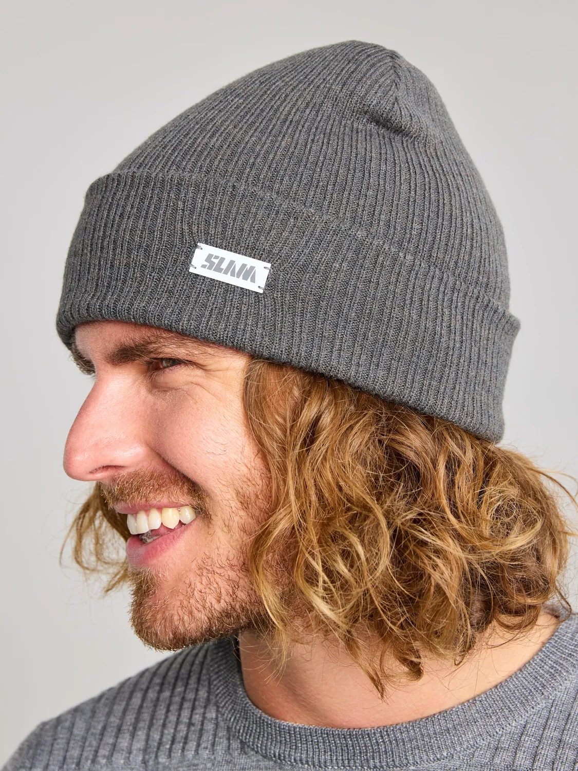 Slam Cable Beanie lue Lead Grey unisex