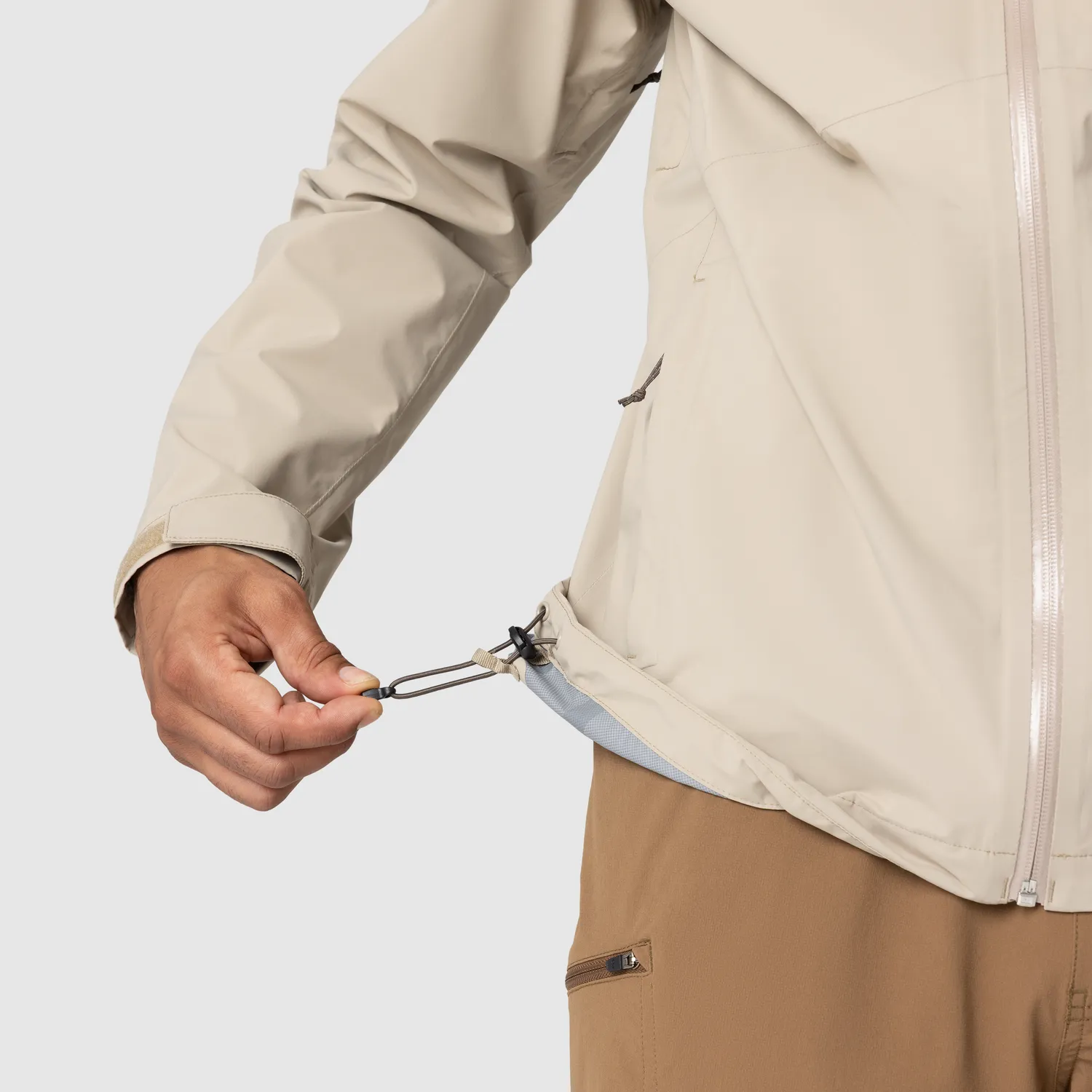 Outdoor Research Stratoburst Stretch Rain Jacket regnjakke Pro Khaki