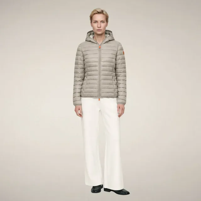 Save The Duck Daisy pufferjakke Rainy Beige XS lett