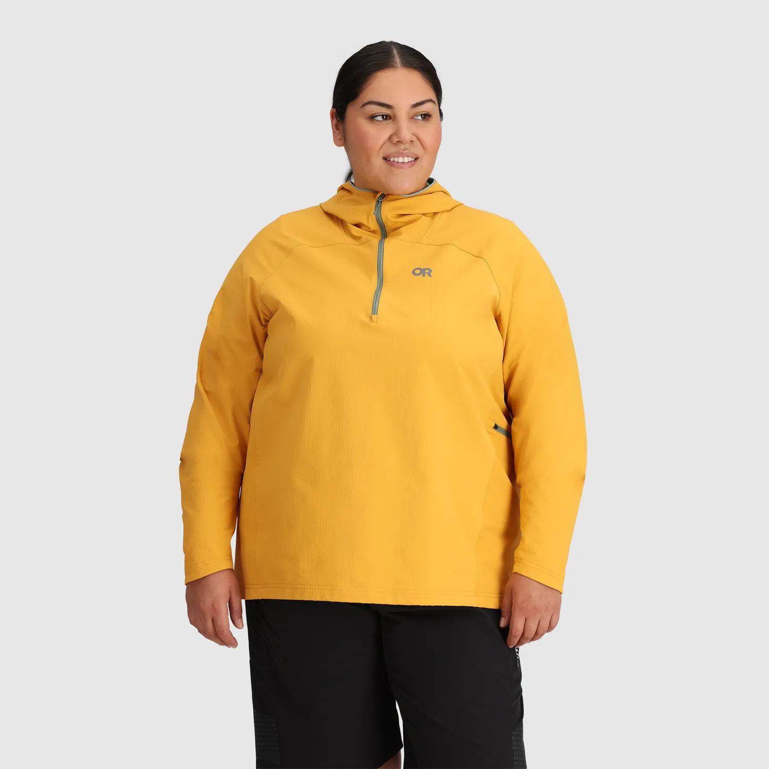 Outdoor Research Freewheel MTB Half Zip Hoodie - Plus sykkelhettegenser 1X–4X