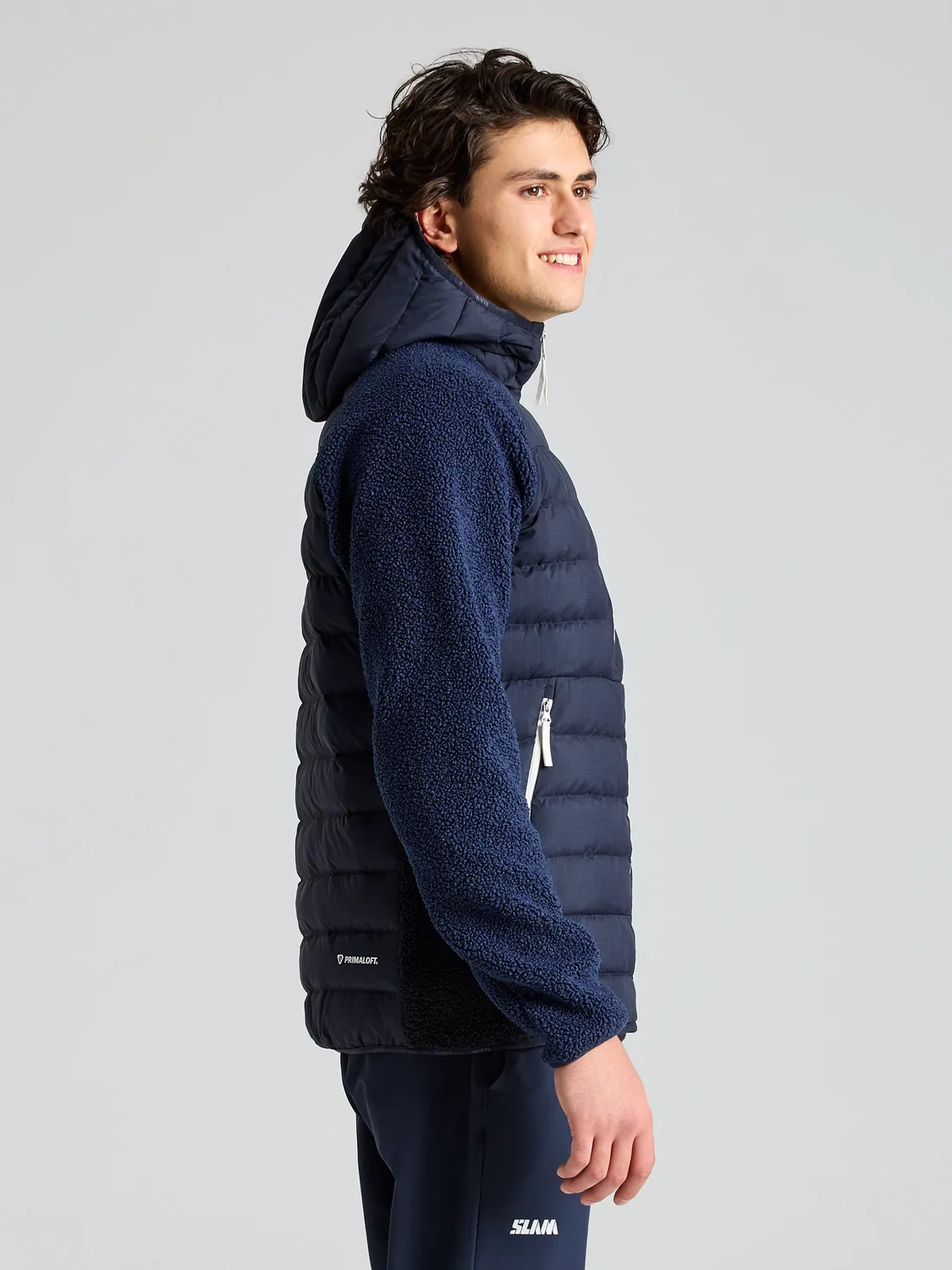 Slam Altura Puffer Hybrid jakke mørk marine Primaloft