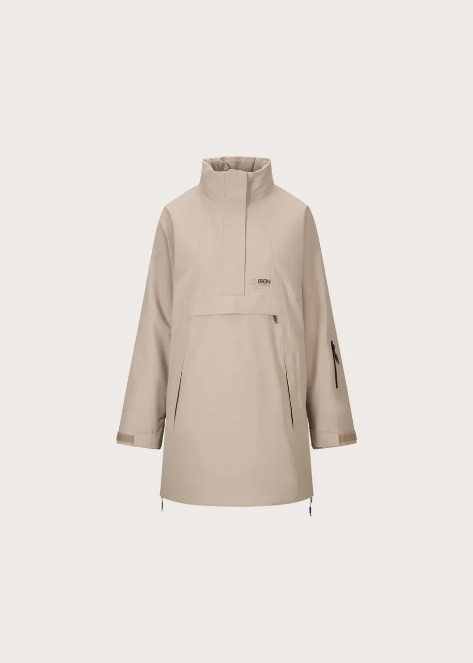 Brgn Sandviksfjellet 2L Jacket anorakk taupe fôret