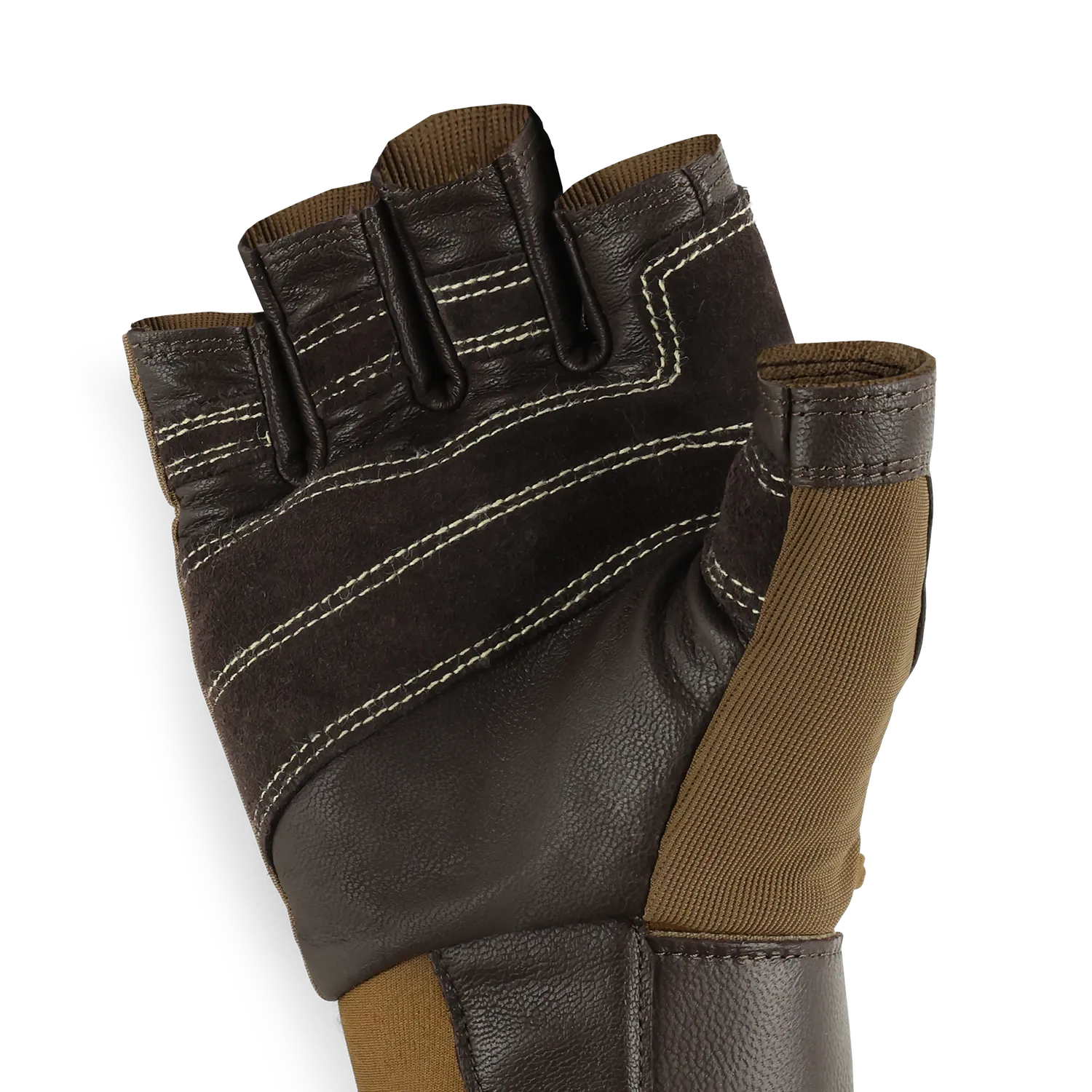 Outdoor Research Fossil Rock II klatrehanske Coyote/Chocolate skinn