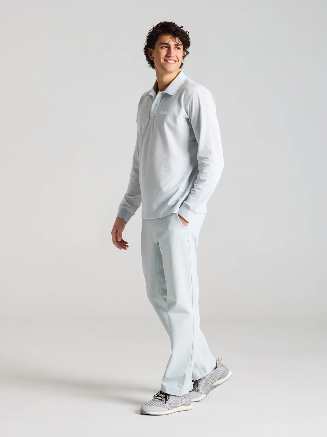 Slam One Design OD Drirelease langermet polo herre