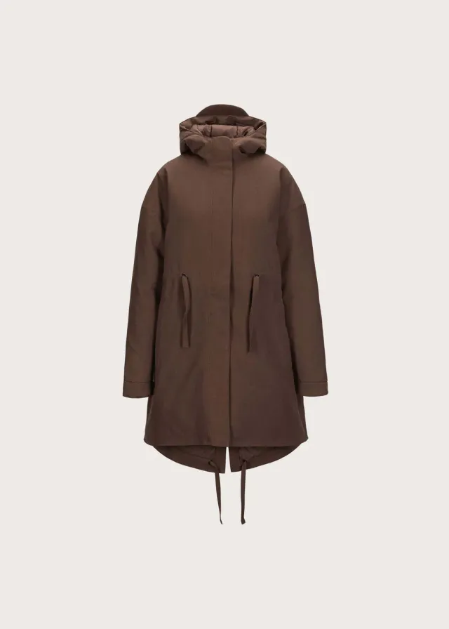 Brgn Snøstorm Parka parka Chocolate Brown vanntett