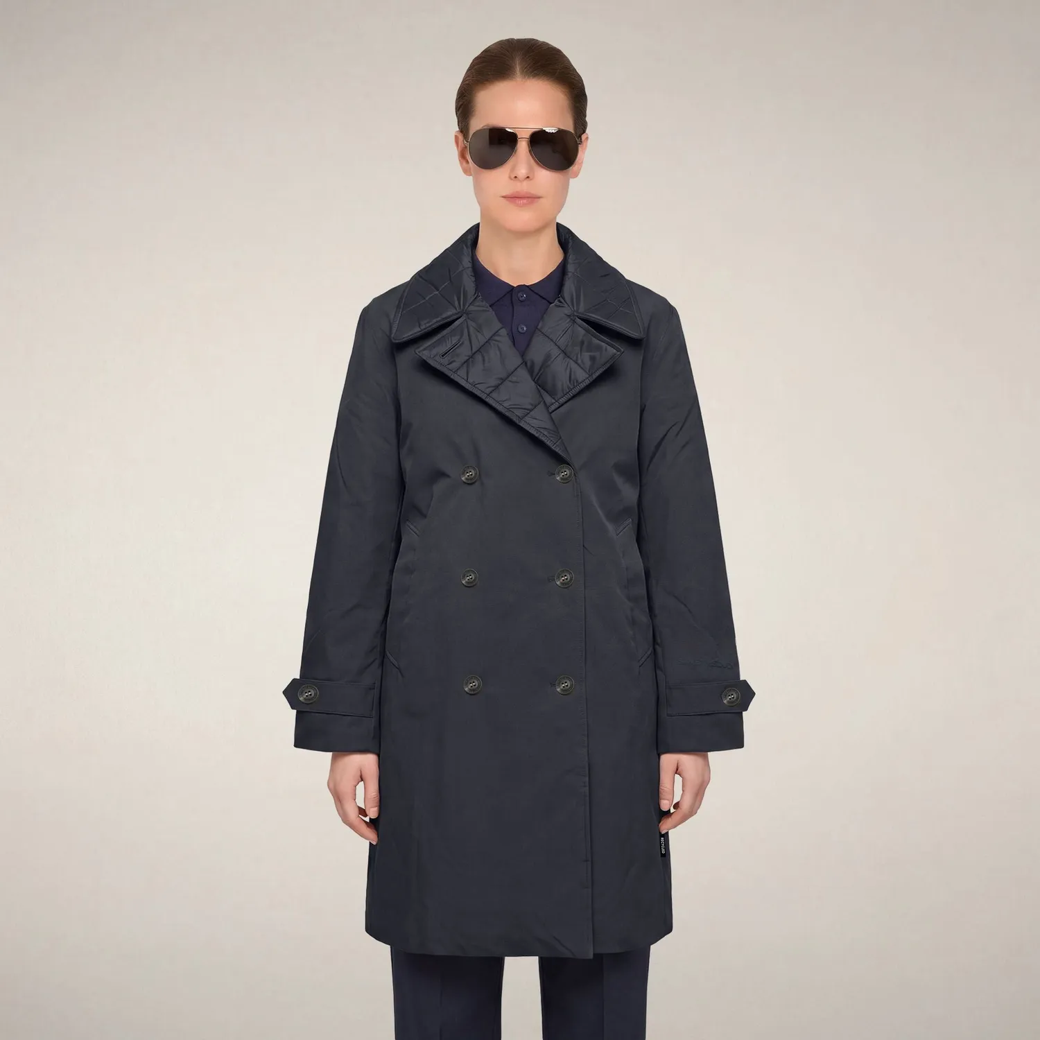 Save The Duck Fashion Pilar regnkåpe dame Blue Black