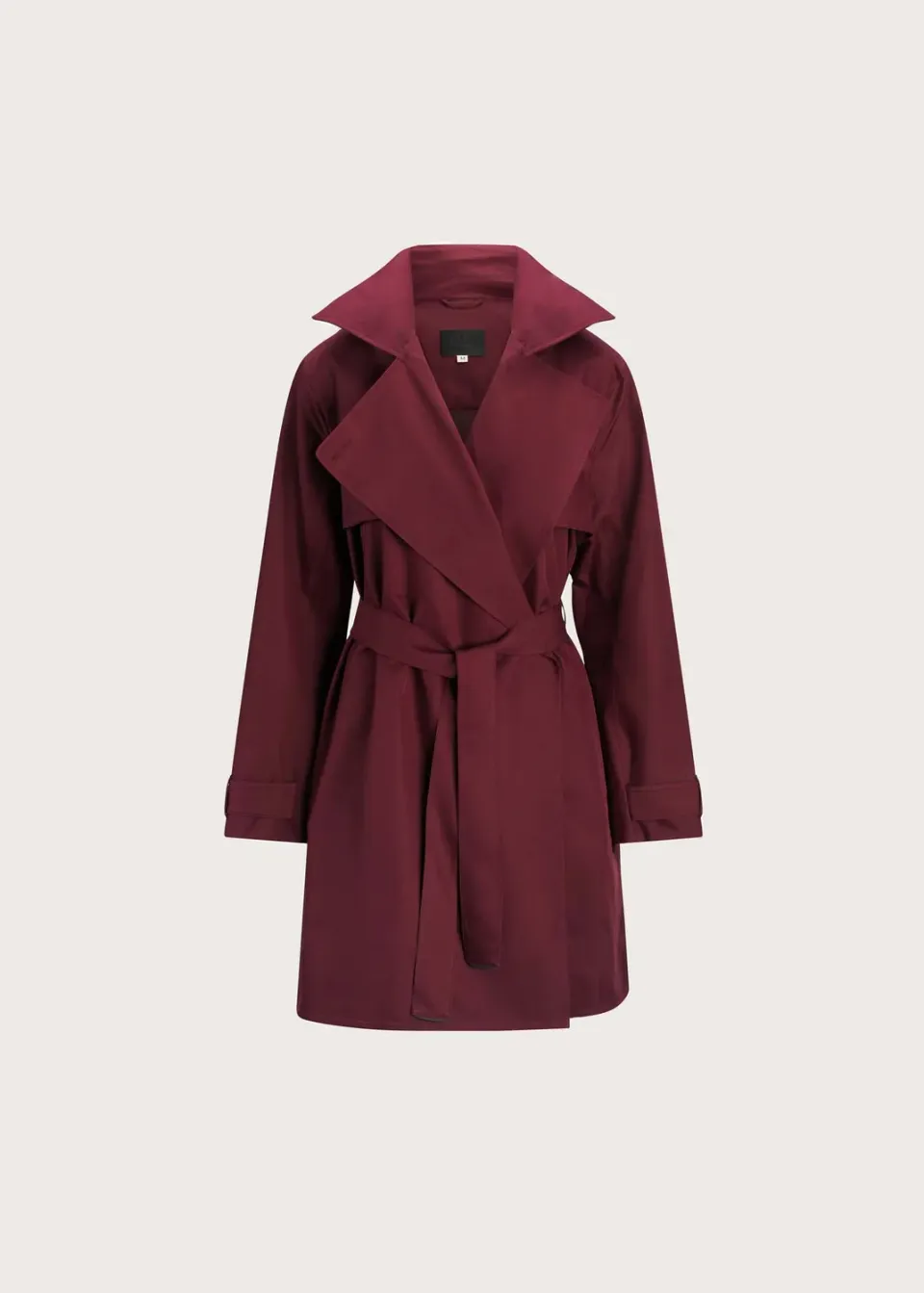 BRGN Yr’en Coat regnkåpe Wine Red vanntett