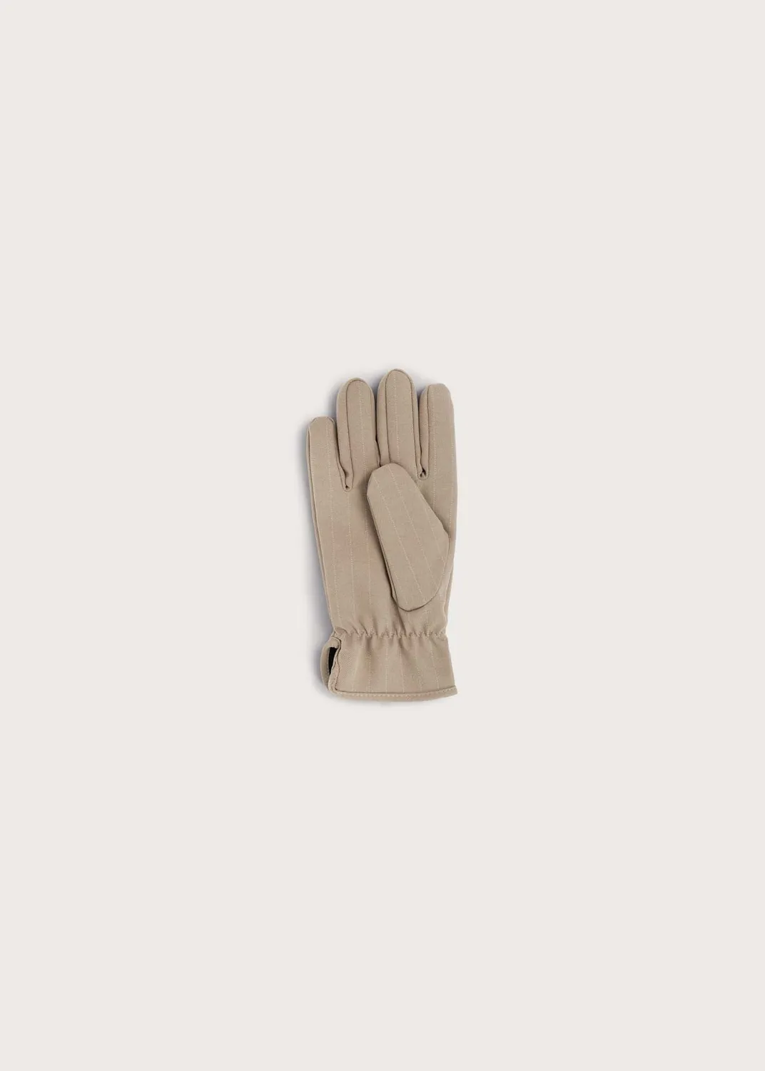 Brgn Gloves hansker Taupe Pinstripe S/M–M/L vanntette