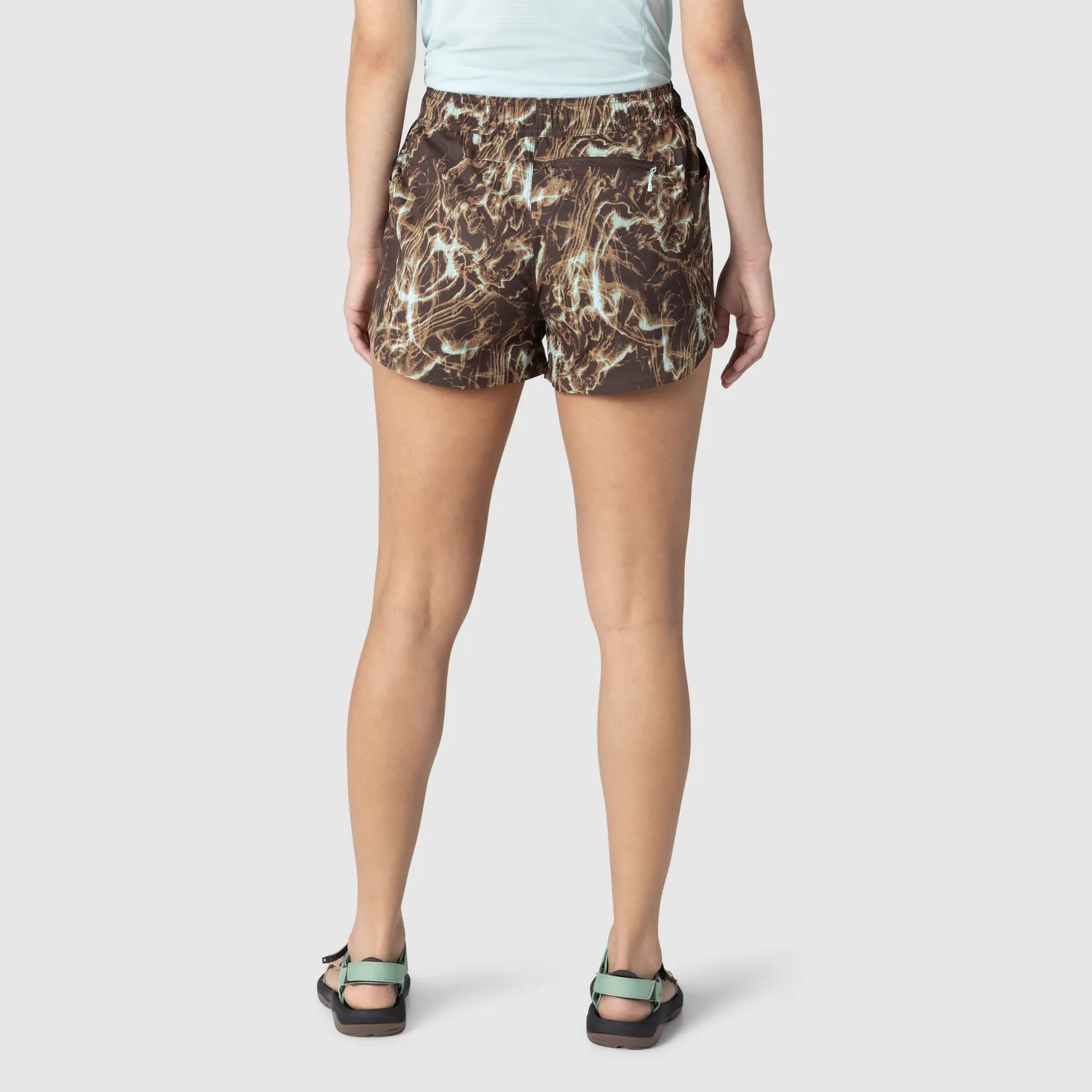 Outdoor Research Women's Odyssey Multi Short shorts Chestnut Alcove Print