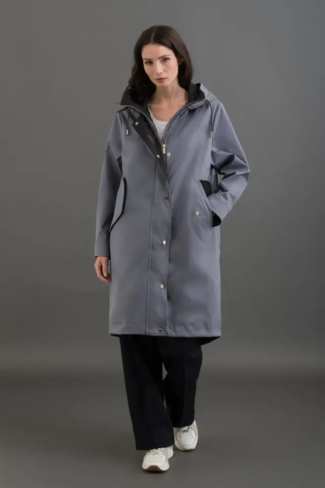 Moorer Molly-ADB parka Blueberry/Dark Blu, vanntett