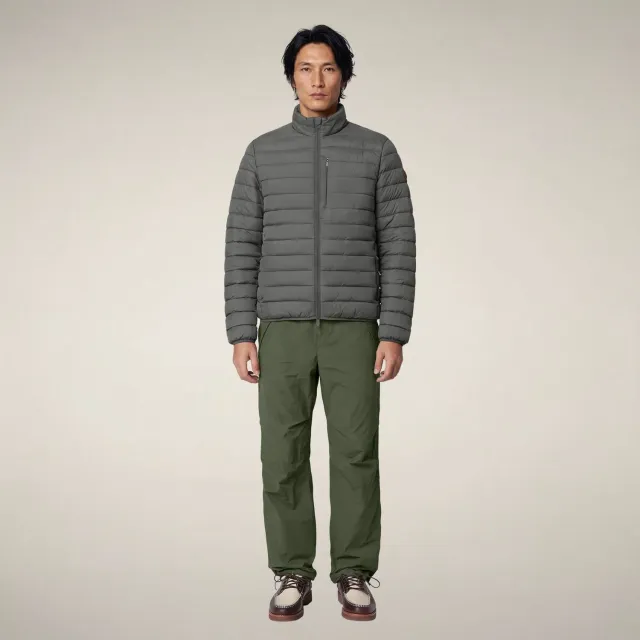 Save The Duck Erion dunjakke herre Gunmetal Grey lett