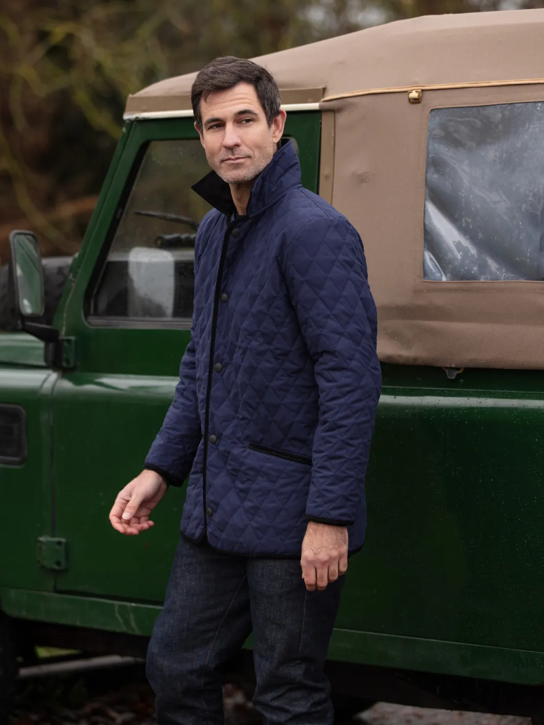 John Partridge Paddock Quilt quiltjakke navy, lett